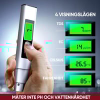 Ny 4-i-1 TDS-mätare Digital Vattentestare