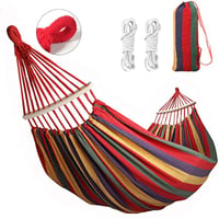 Sakerplus Brazilian Double Hammock with Ropes