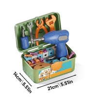 Creative Electric Drill Toy Repair Toolbox