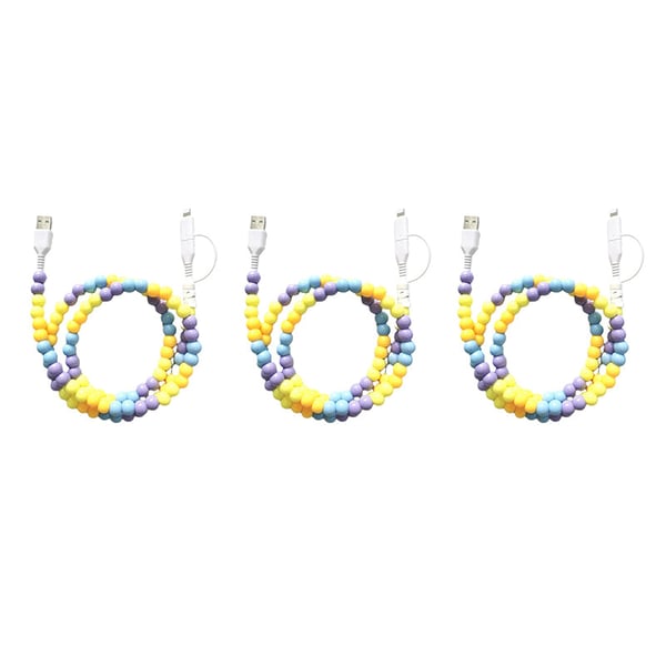 Creative Beaded 2-in-1 Data Cable
