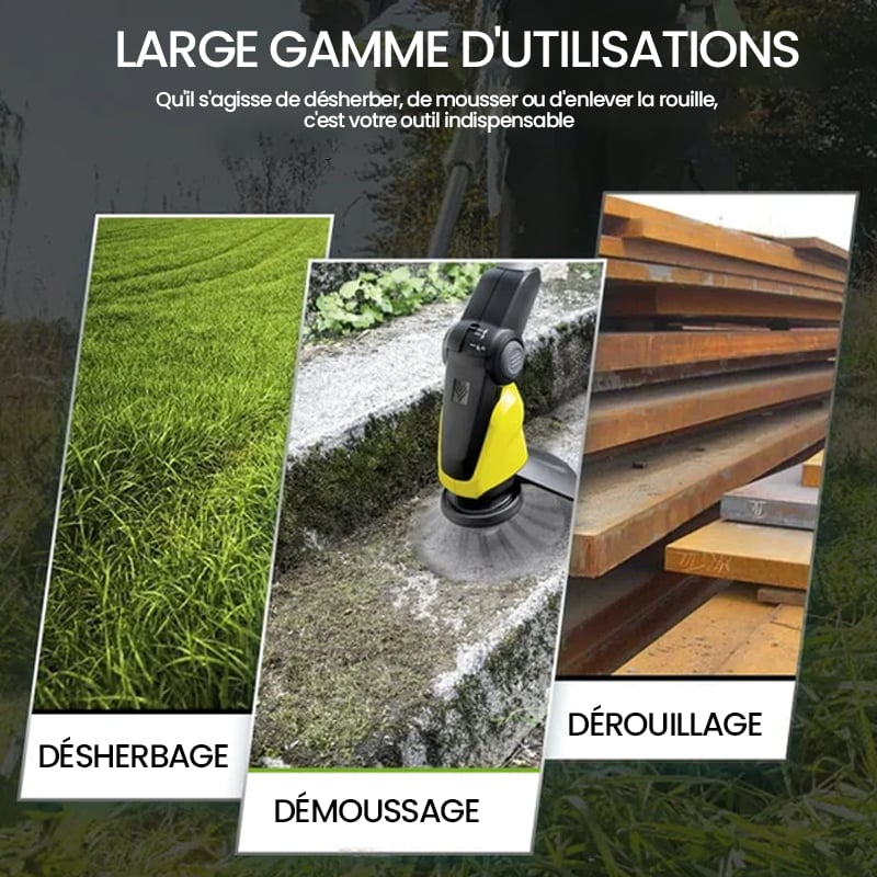 Tête de débroussailleuse en fil d'acier