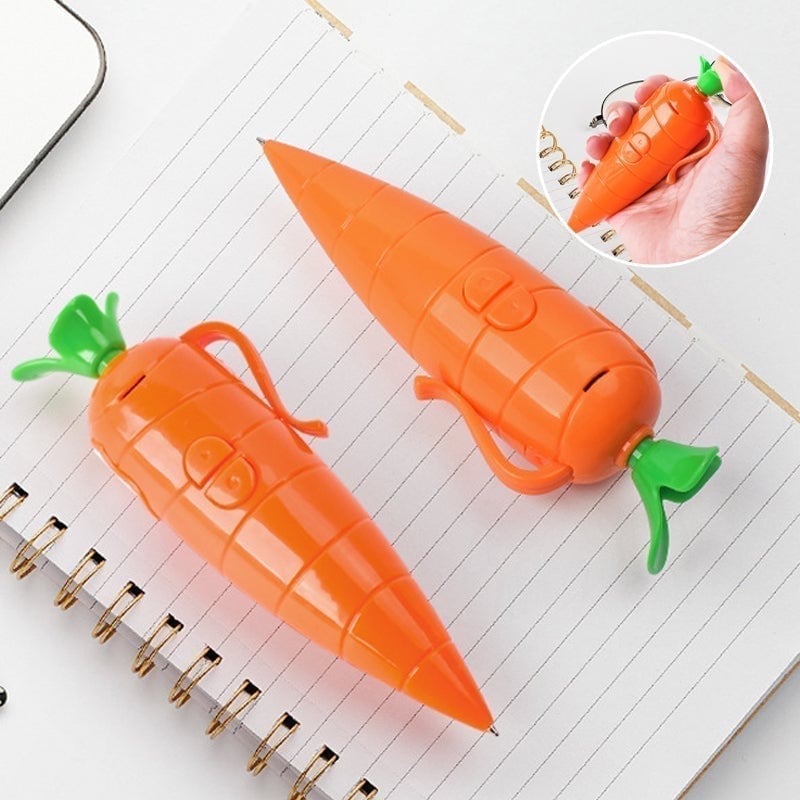 Portable Carrot Voice Recorder Ballpoint Pen