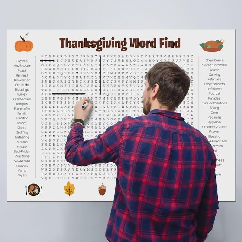 Word Fill-in Puzzle Poster