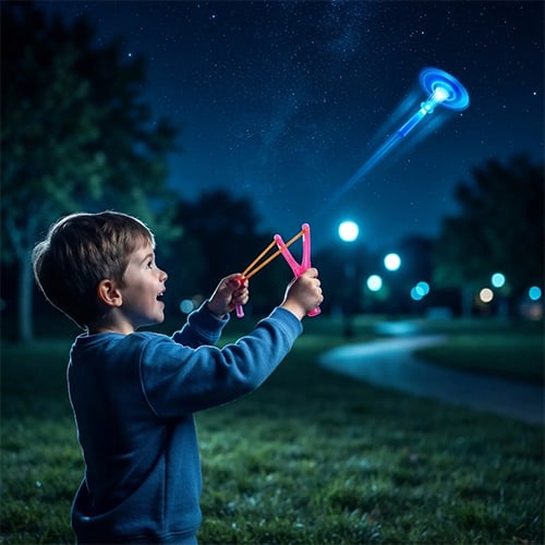 How to assemble illuminated flying arrow