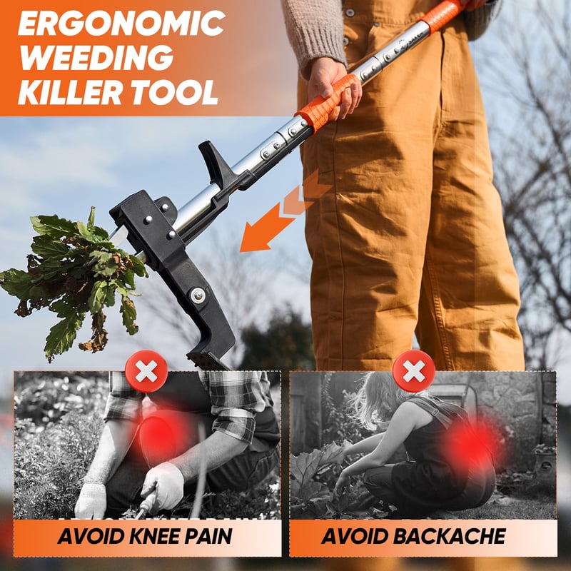 Saker Weed Puller Tool Stand Up Heavy Duty Garden Tool-upsell