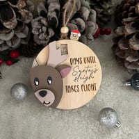 3D Kerstman aftellen naar kerstornament