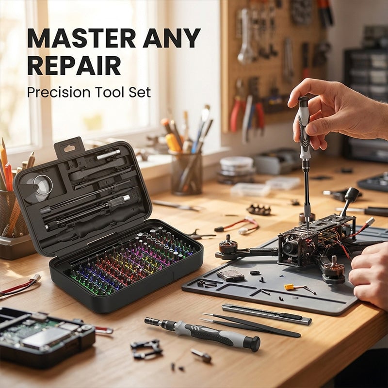 Sakerplus® 132-in-1 Micro Magnetic Screwdriver Set