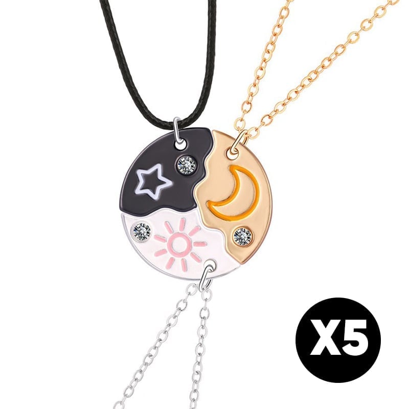 Sun Moon Star Friendship Necklaces