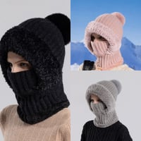 Women's Knitted 3-in-1 Cold-Proof Hat