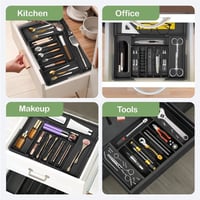 Erweiterbarer verstellbarer Küchenutensilien-Organizer Tablett