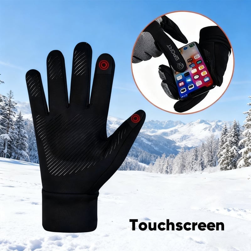 Thermo-Sport-Handschuhe Winddicht & Touchscreen-fähig
