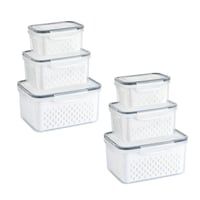 Food Storage Containers for Fridge with Removable Colander