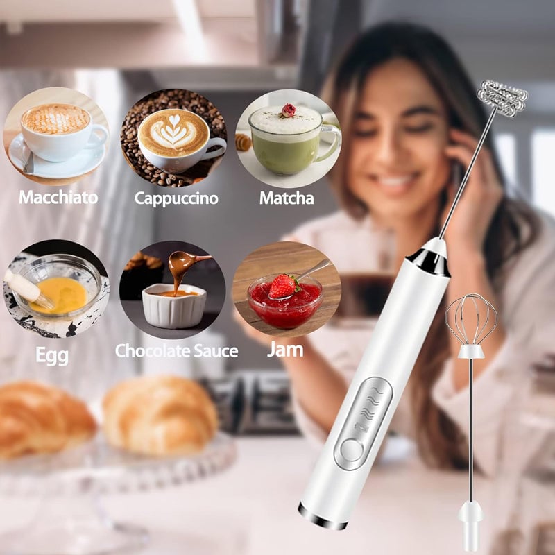 Electric Milk Frother & Egg Beater – 304 Stainless Steel