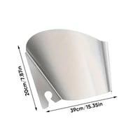Stainless steel pouring shield
