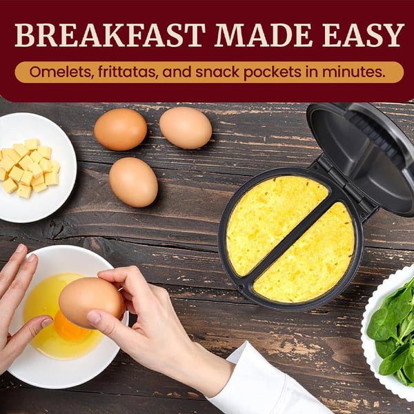 Dual-Zone Electric Omelette Maker
