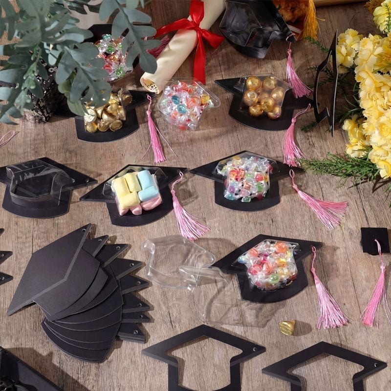 Graduation Cap Candy Card Set