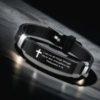 Inspirational Quote Bible Verse Cross Bracelets