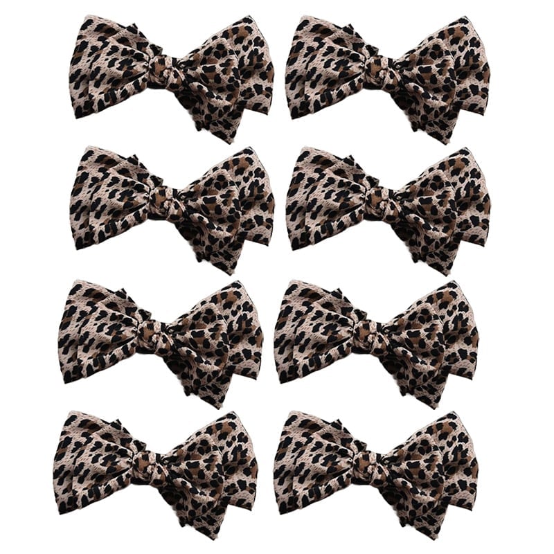 🎀 Leopard Print Bow Hair Claw