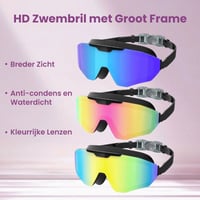 HD-zwembril met groot frame