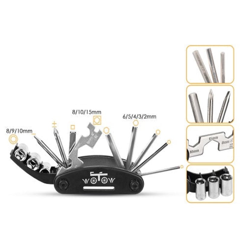 16-in-1 verchroomde EDC-multitool