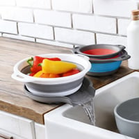 Sakerplus® Collapsible Silicone Kitchen Strainer Set