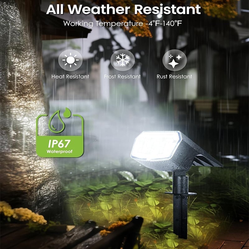 Sakerplus® Outdoor Solar Landscape Spotlights