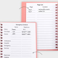 A6 Coil Password Keeper Book