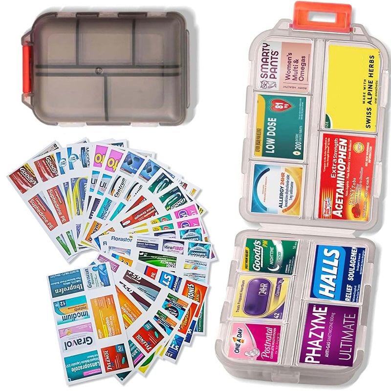 Travel Pill Organizer Box -v2