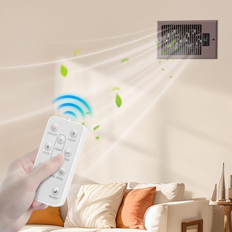 Constant temperature remote control booster fan