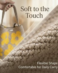 Crochet Flower Tote Bag