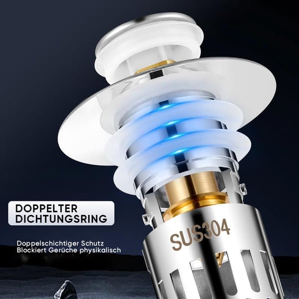 Universeller Abflussfilter für das Badezimmer Waschbecken