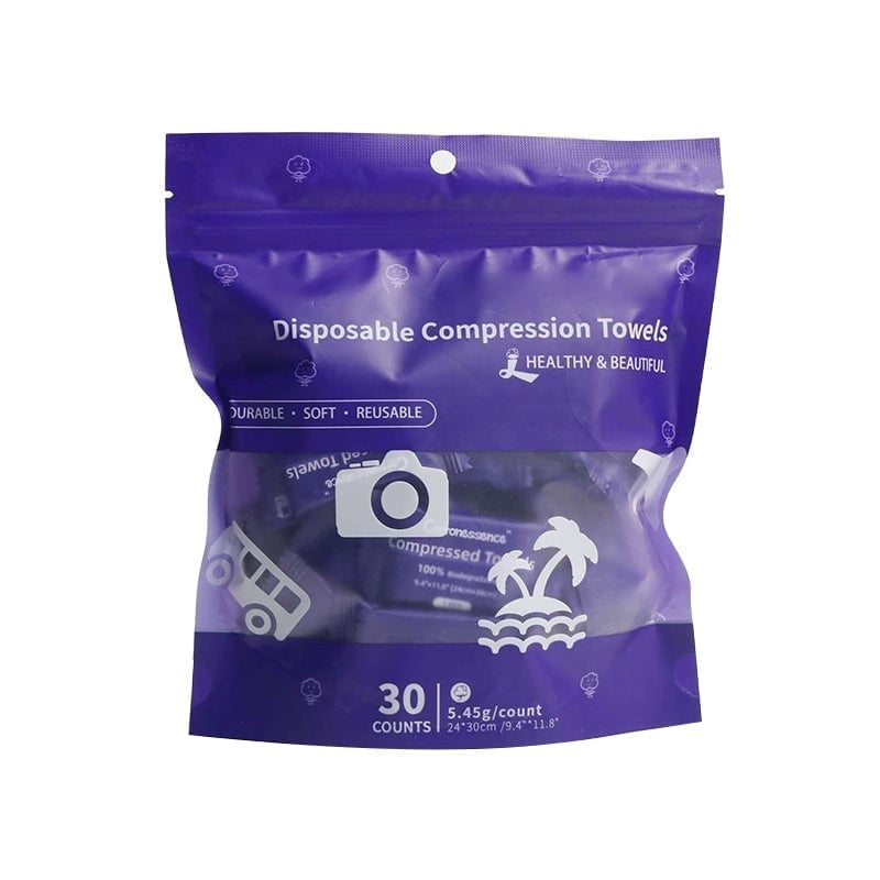 Compressed Travel Towels – Individually Wrapped Disposable Face Towels