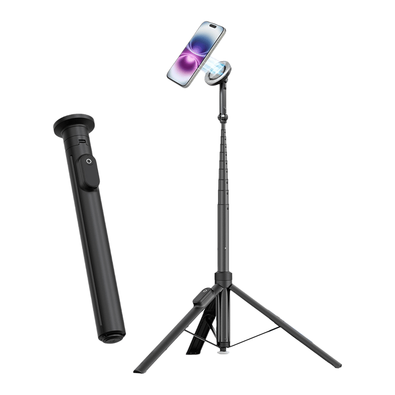 Sakerplus® Automatic Magnetic Phone Tripod Stick Stand