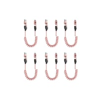 Spring retractable 4 in 1 65w fast charging data cable