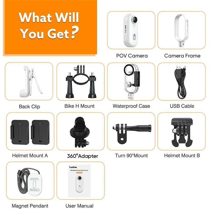 Sakerplus Magnetic FHD Action Camera