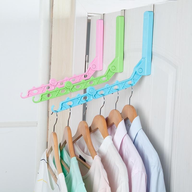 Percha para suspensión plegable detras de puerta