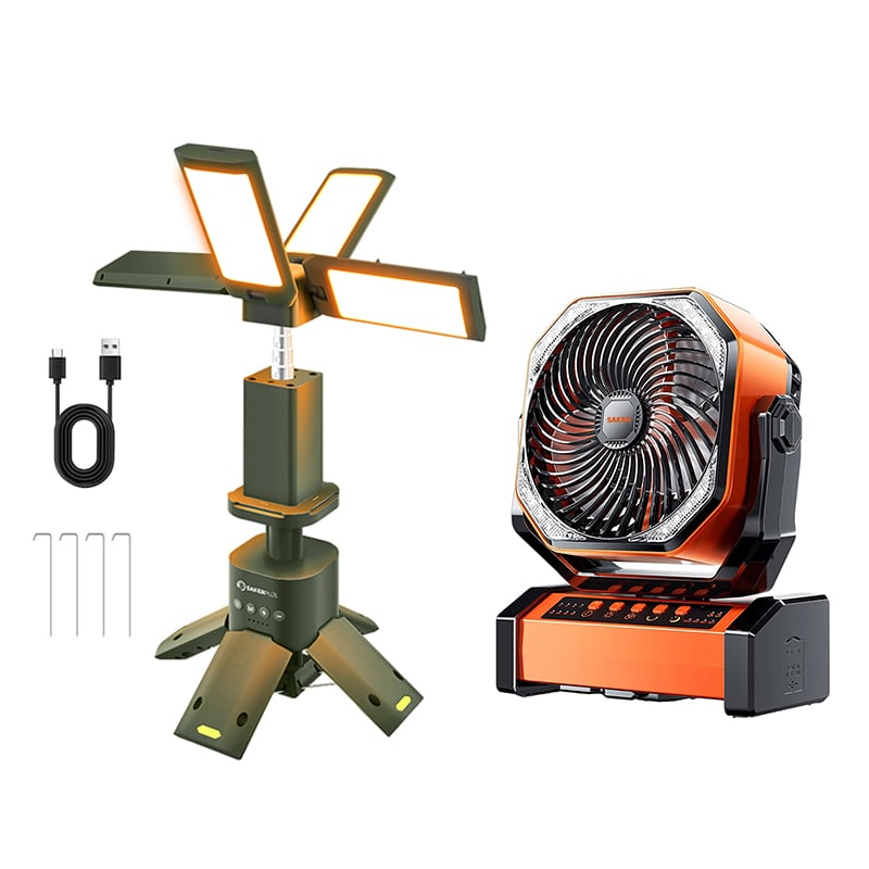 SakerPlus Camping Lantern with Four Led Lamps
