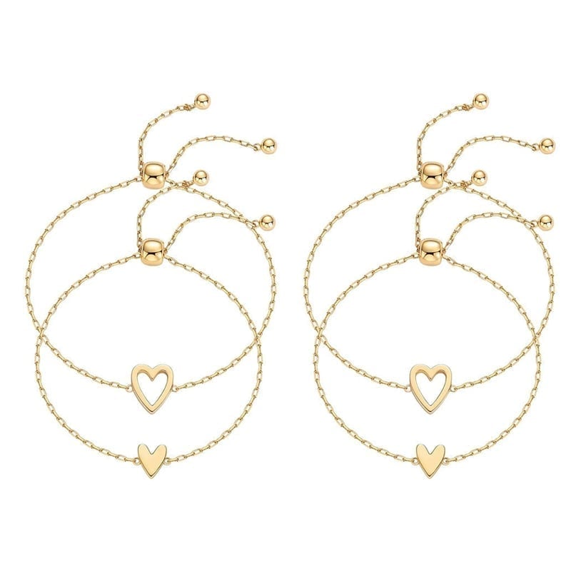 Adjustable Love Friendship Two Bracelet Pack