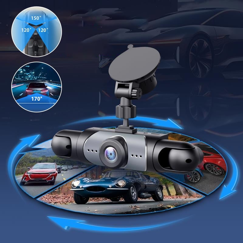 Four-record monitoring driving recorder