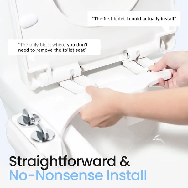 Smart Toilet Seat with Nozzle Washer