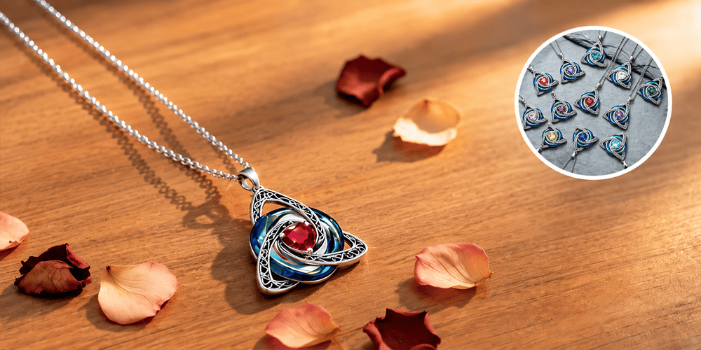 Celtic Birthstone Keepsake Necklace