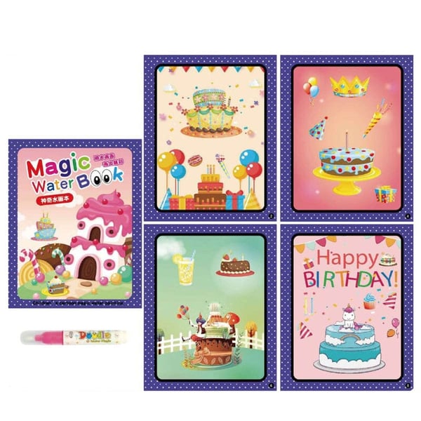Magic Water Coloring Book（18.3*14.8cm/7.20*5.83in）