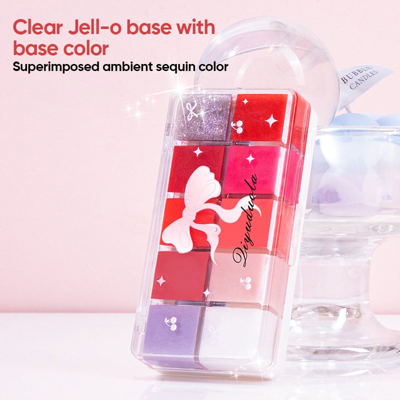 10 Colors Lip Jelly Palette