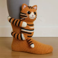3D-gestrickte Tiersocken