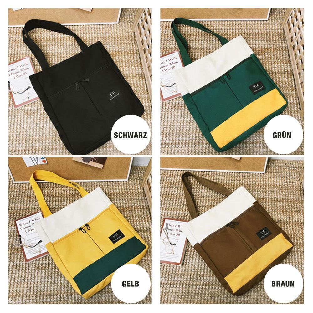 Leinwand Literarische Umhängetasche, Tragbare Handtasche