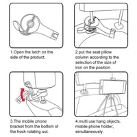 Headrest Bracket Car Hook
