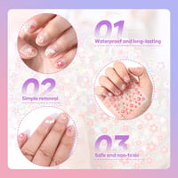 Sank Nail Stickers for Women and Little Girls