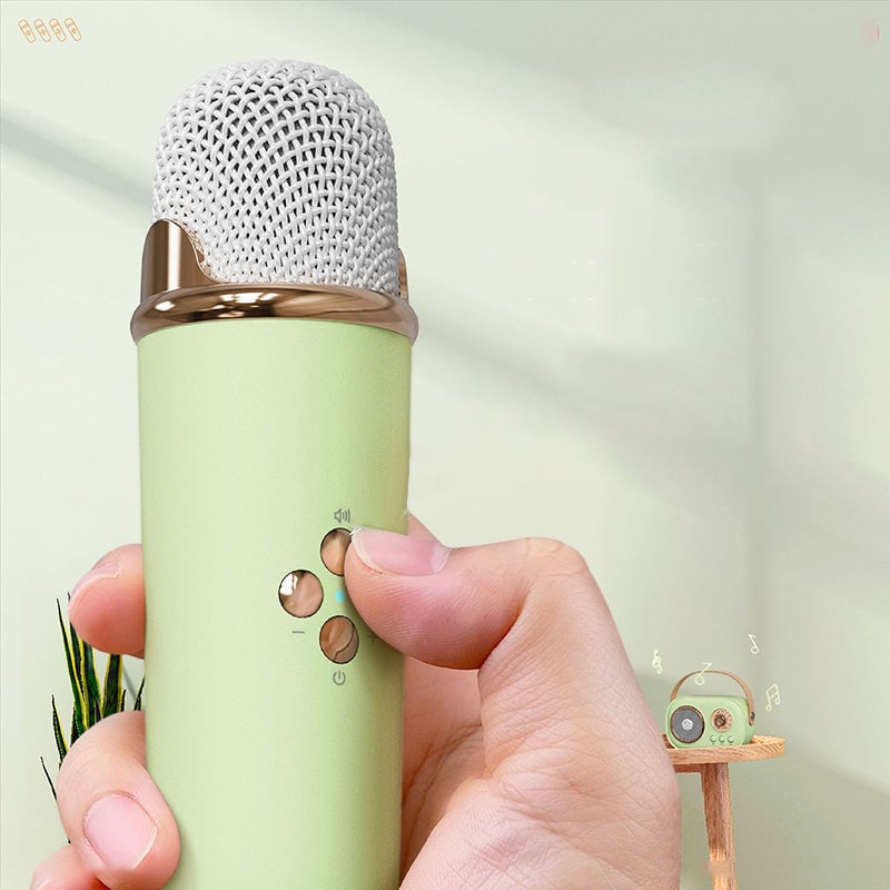 Mini Karaoke-maskin med trådløs mikrofon