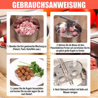 Fleischbällchenformer aus Edelstahl