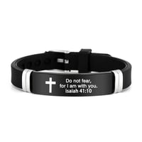 Inspirational Quote Bible Verse Cross Bracelets